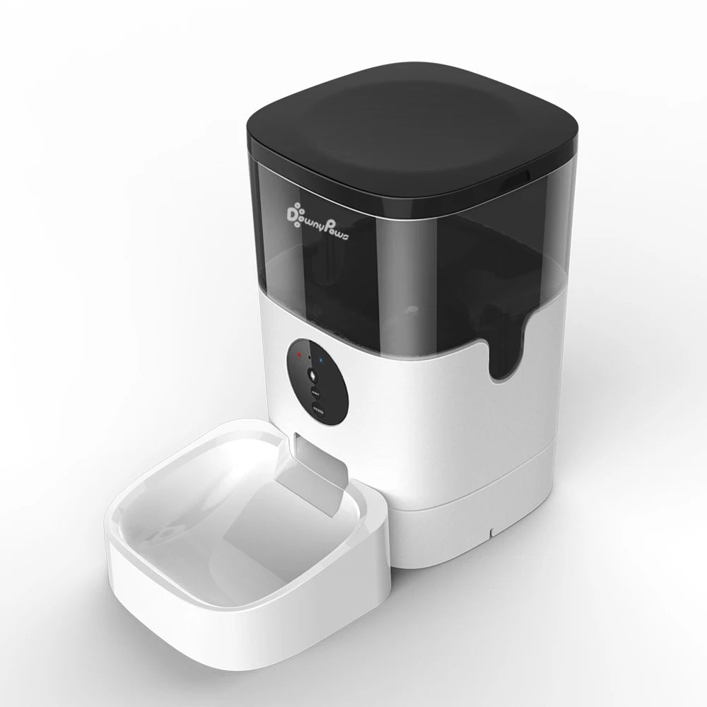 4/6L Automatic Pet Feeder For Cats WiFi Smart Swirl Slow Dog Feeder With Voice Recorder Large Capacity Timing Cat Food Dispenser