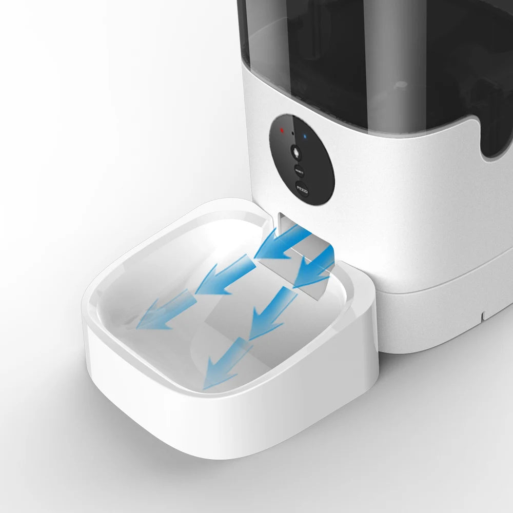 4/6L Automatic Pet Feeder For Cats WiFi Smart Swirl Slow Dog Feeder With Voice Recorder Large Capacity Timing Cat Food Dispenser