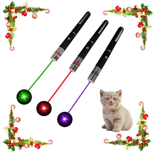 New Mini Laser Pointer for Pets and Cats, Portable LED Pet Training Flashlight, Scratching Toy Indicator Tool, Holiday Gifts