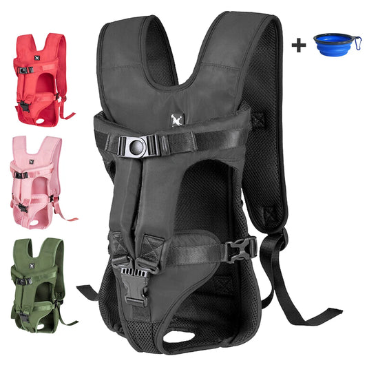 Outdoor Pet Front Dog Carrier Backpacks Adjustable Hands Free Dog Backpack Carrier For Medium Small Dogs